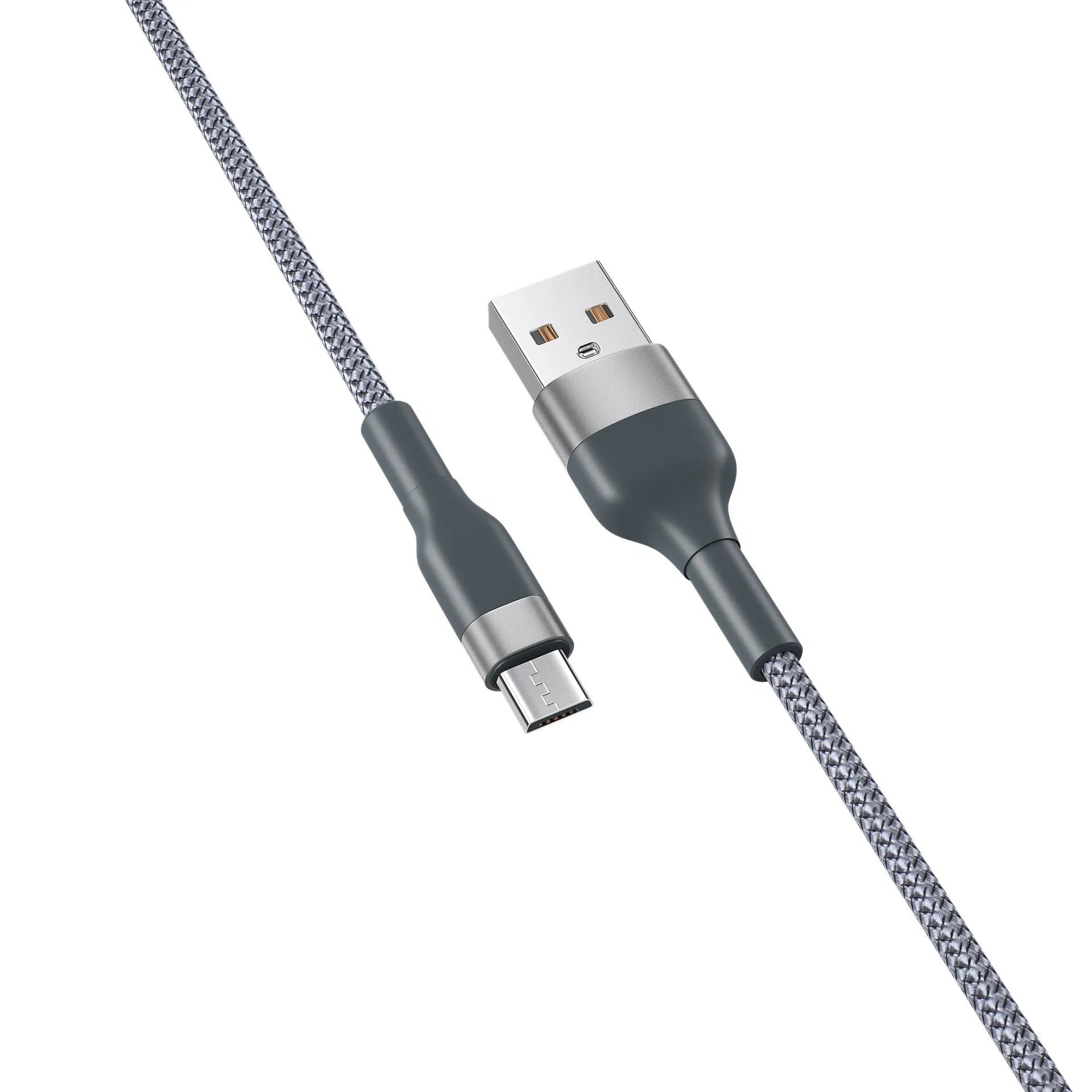 Braided data cable 2m woven fast charging USB Micro USB Type-C black