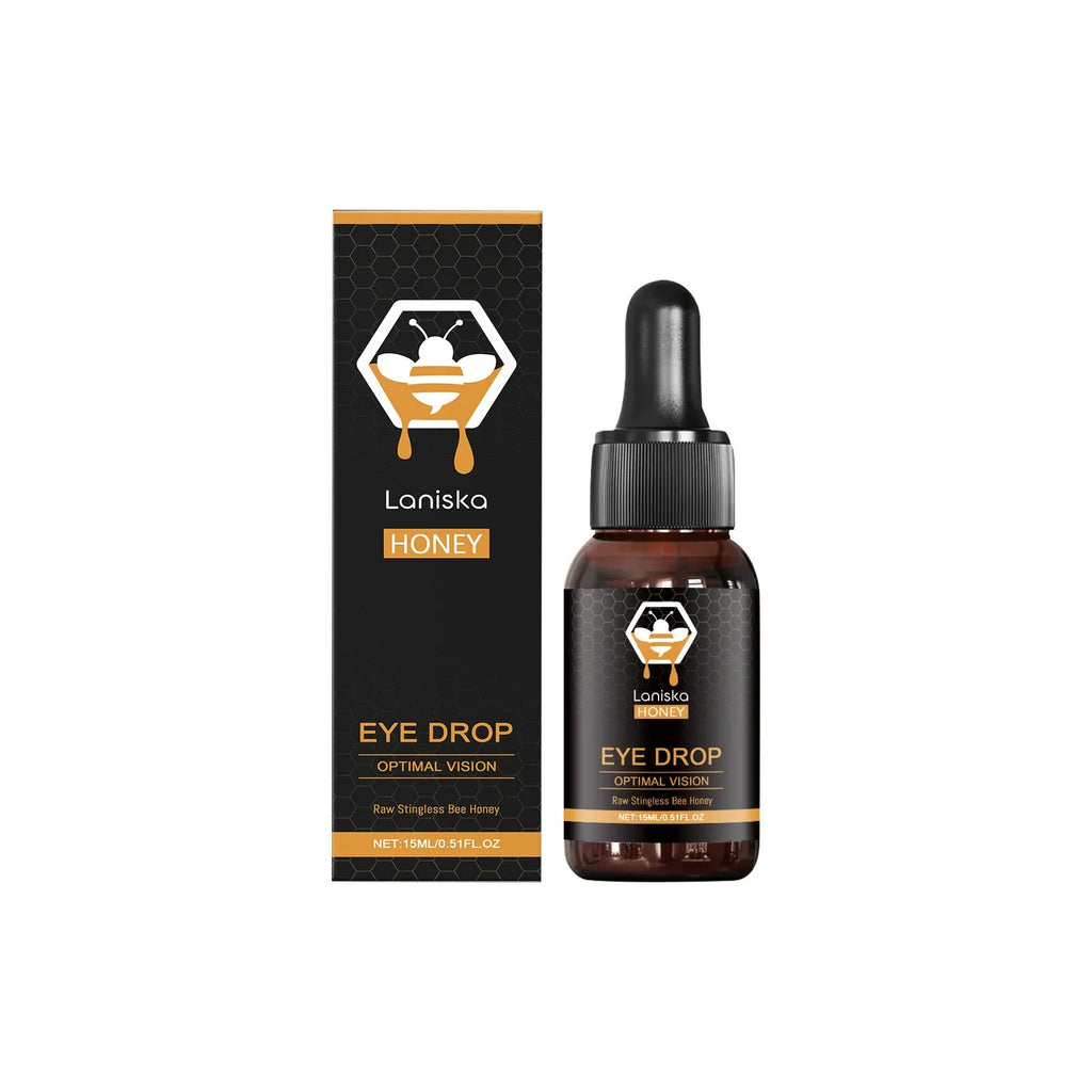 15ml bottle of Deep Fluid Honey Eye Drops for relieving eye fatigue and dryness.
