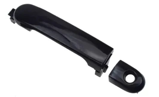 Left front car door handle 82641-EL12A in black ABS plastic for Nissan replacement