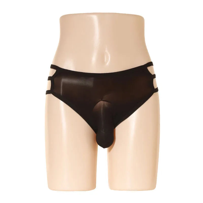 Men's transparent elephant nose shorts in nylon available in nine colours including black and skin colour
