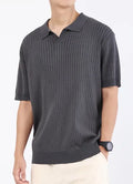 Men's Ice Silk short sleeve polo shirt with turn-down collar in apricot, regular fit, available in six colours