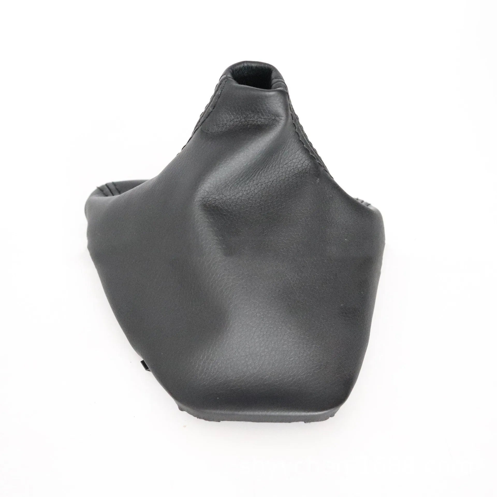 Black PU leather gear dust cover for BMW 3 Series gear lever.