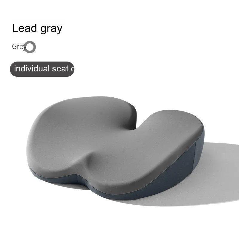 Flat style car seat cushion and lumbar support pad set in a choice of five colours.