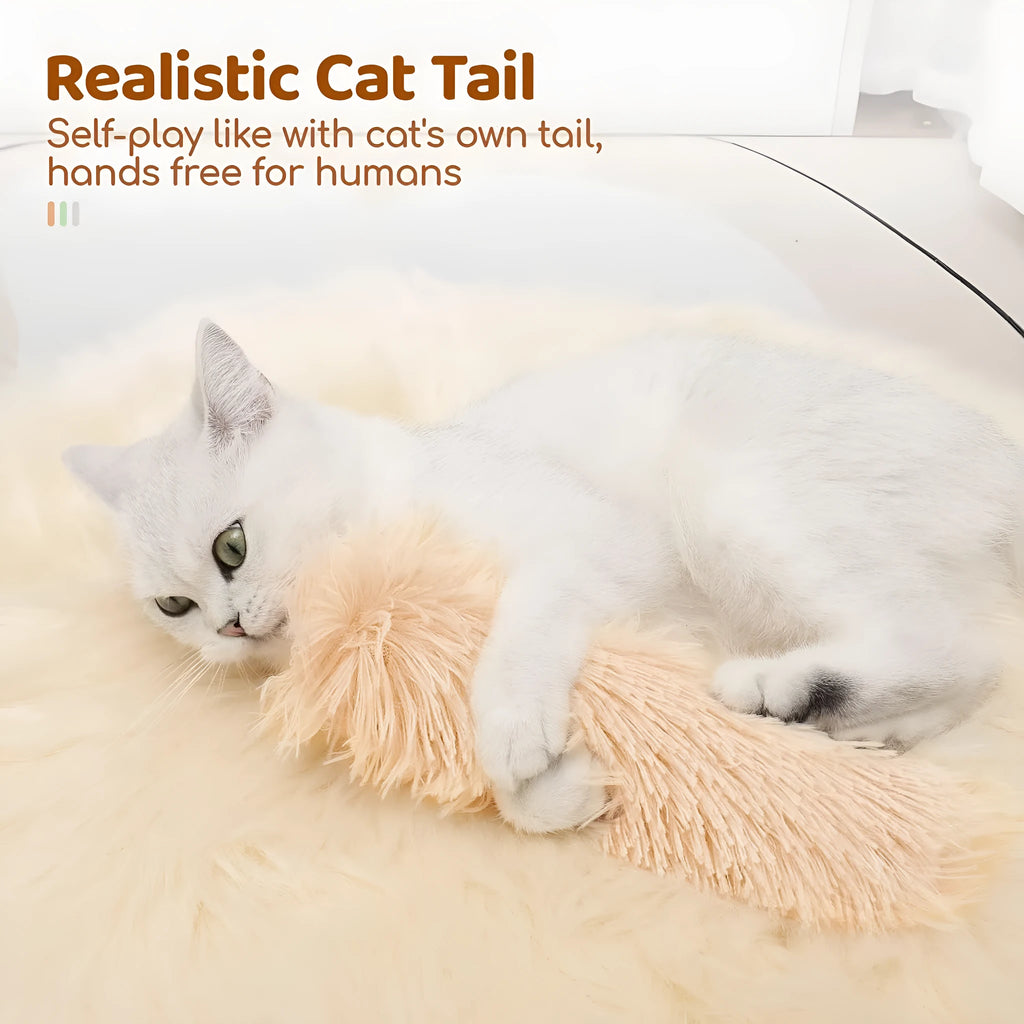 Cat plush toy pillow in blue, green, pink, or white colours measuring 27cm by 10cm