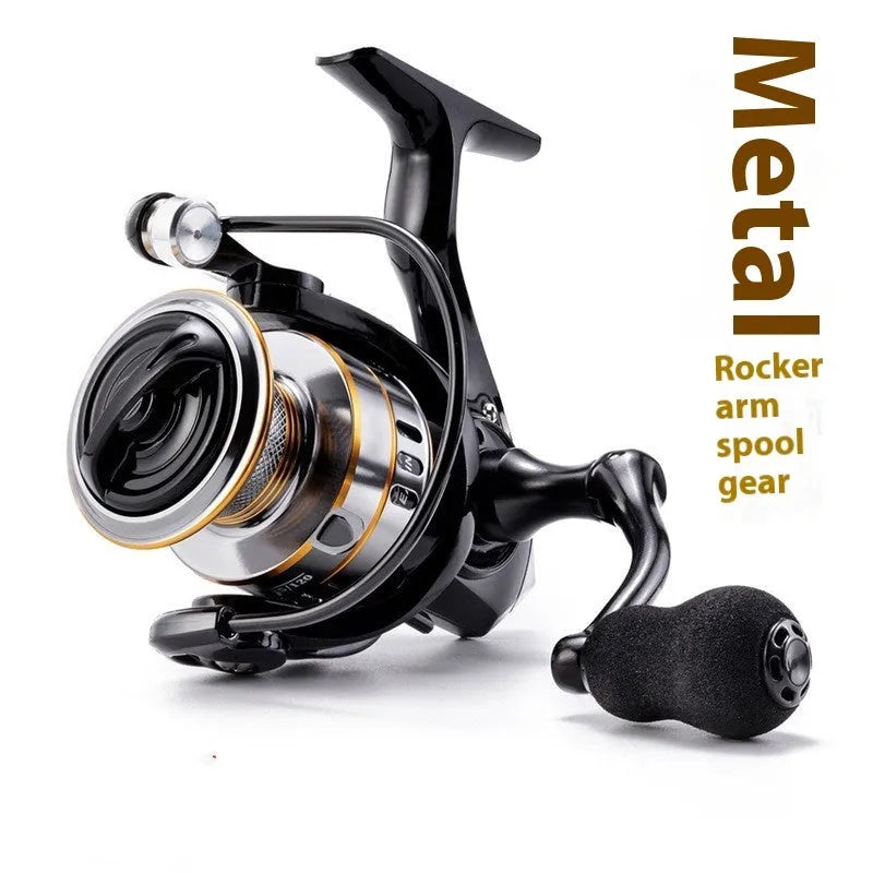 All-metal spinning fishing reel with EVA grip, shown in a size from the RY series.