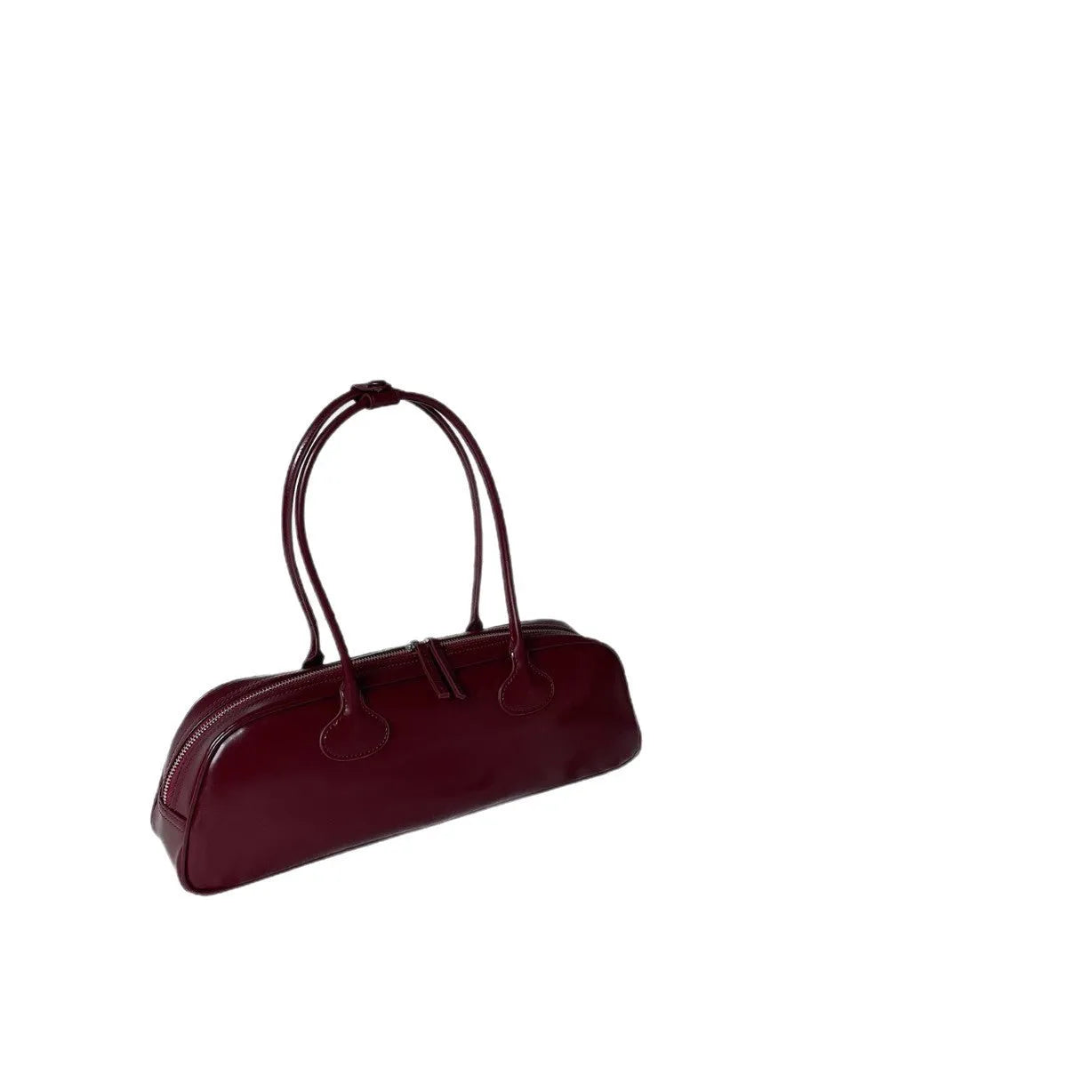 Women's genuine first layer cowhide oval single-shoulder bag 41cm European American retro style