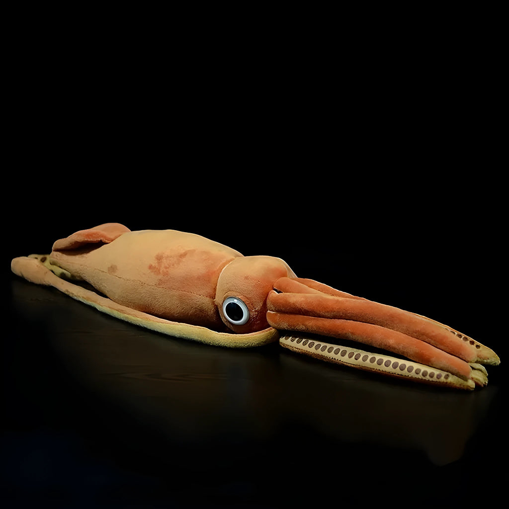 King Squid Doll simulation cuttlefish plush toy in grey, 55 cm or 32 cm length, soft plush with PP cotton filling