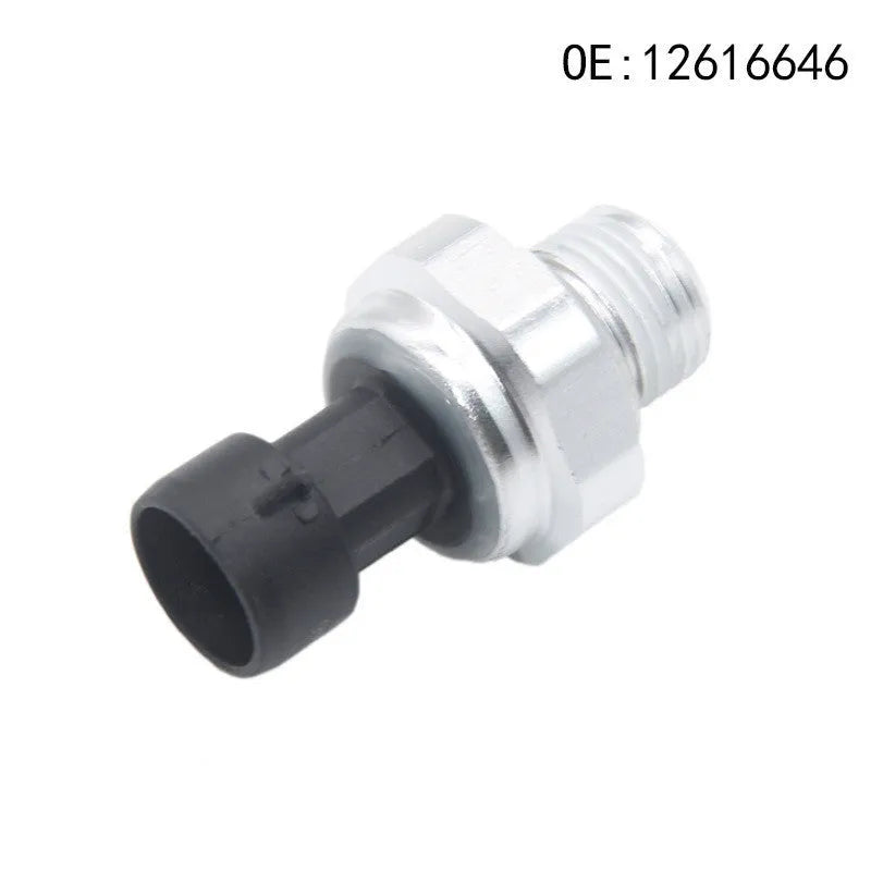 Silver metal fuel pressure sensor for GM vehicles compatible with part numbers 12616646, 12677836, D1846A