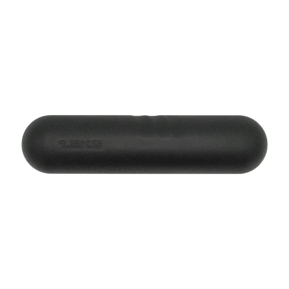 Silicone grip hand-drawn dumbbell stick in various colours and weights for fitness training.