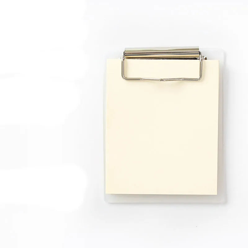 Cowhide colour board clip sticky note with 50 sheets and PP board cover