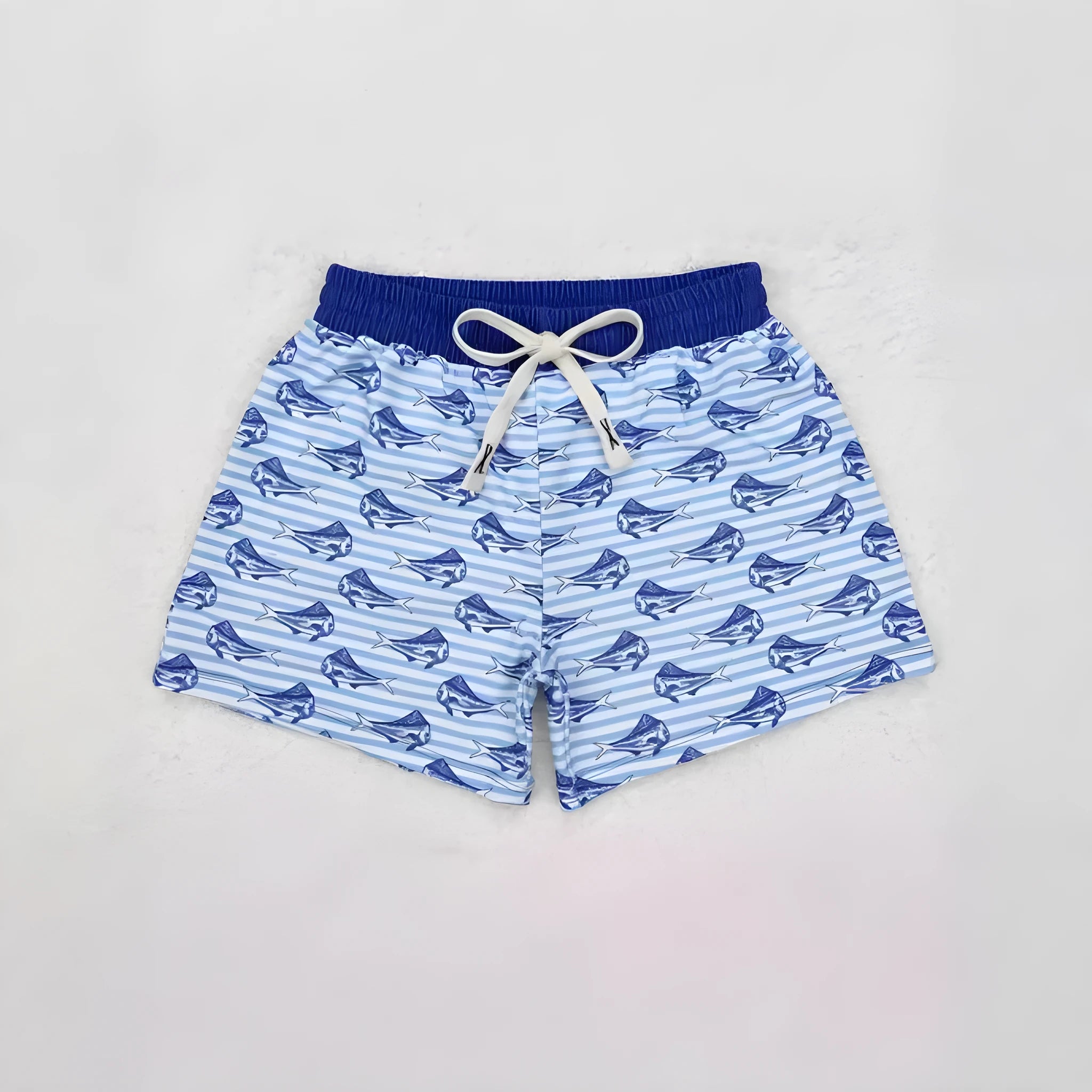 Children's straight-leg sports casual shorts in polyester, shown in one of six available colours.