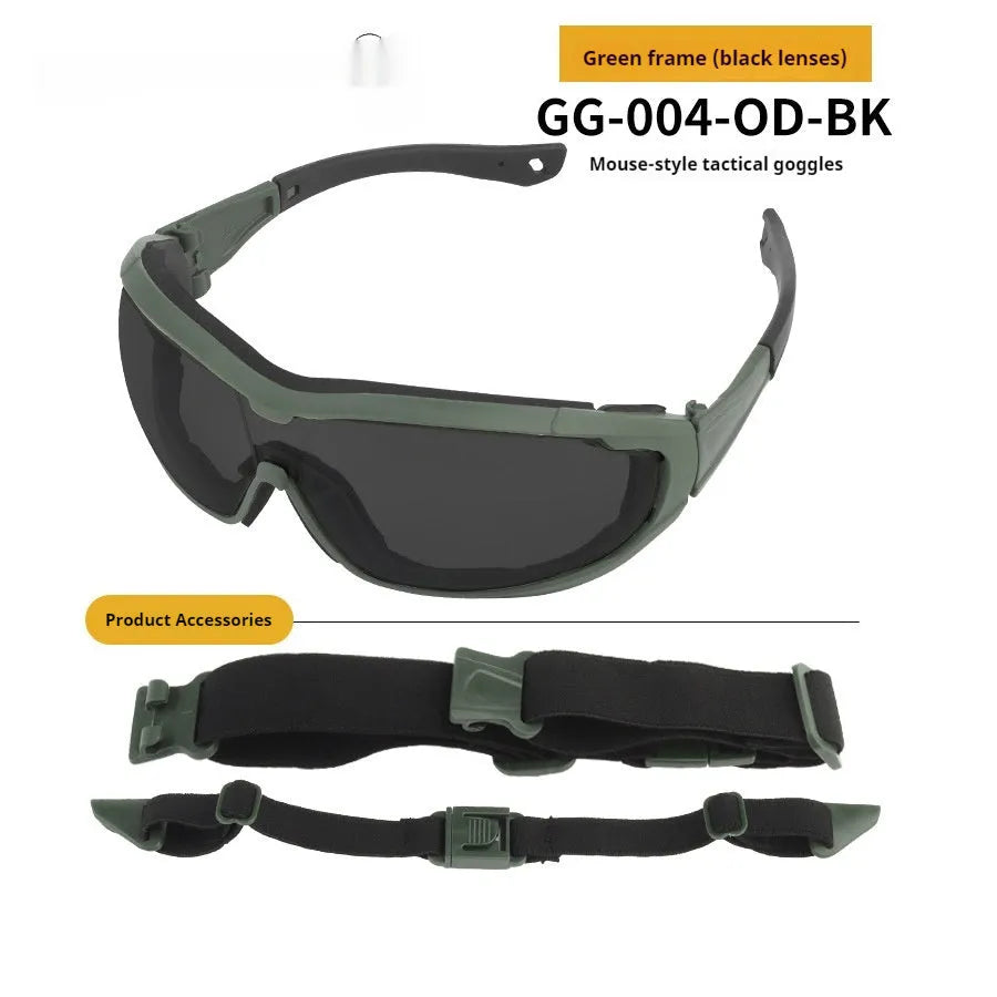 Plastic outdoor fishing sand-proof goggles with full rim frame and multiple lens colour options