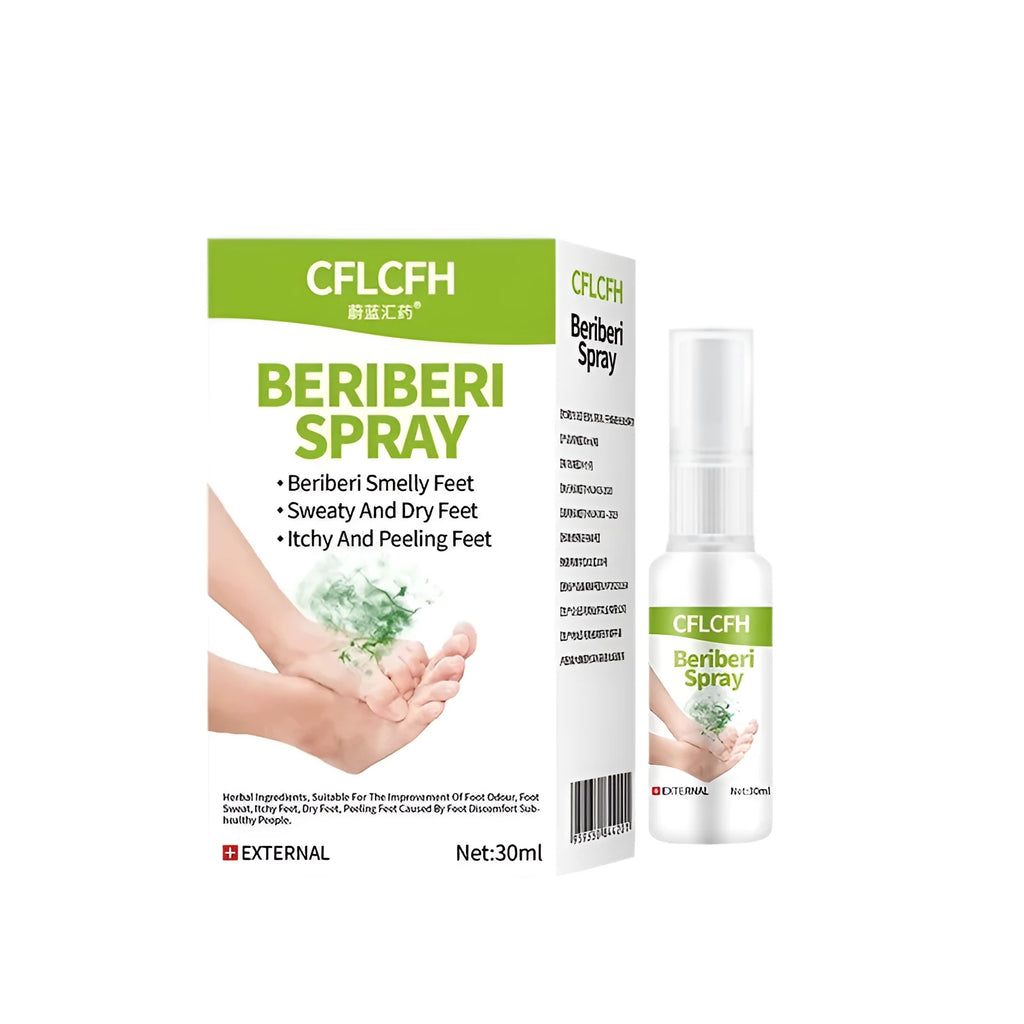 30ml foot odour spray bottle with spray mechanism for odour control
