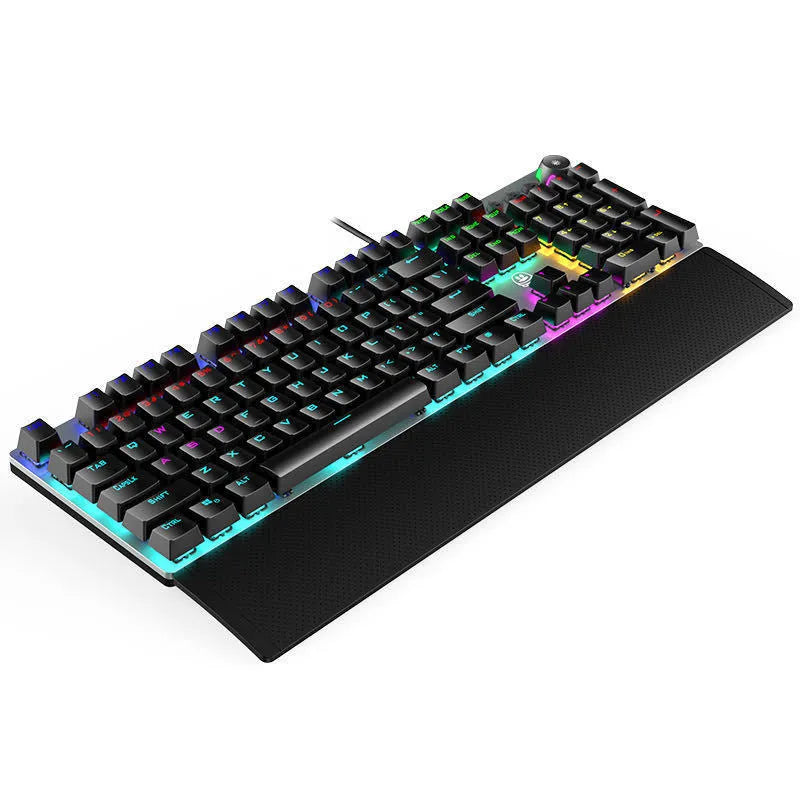 Rainforest Tarantula mechanical film gaming keyboard with magic colour finish and USB wired connection