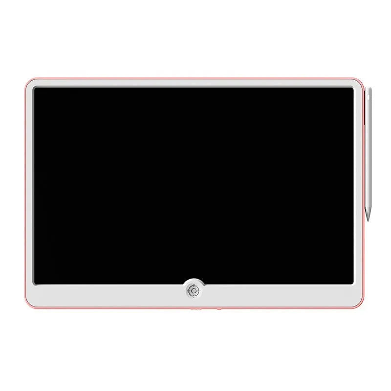 19-inch rechargeable LCD drawing board for children in blue and white colour.