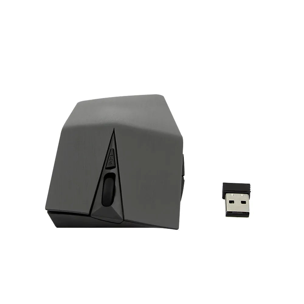Wireless invisible mouse in gold, black, silver grey, or light gold with USB receiver