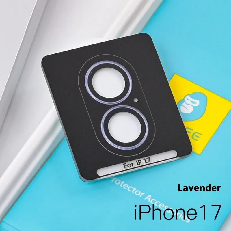 17ProMax Eagle Eye rear camera tempered glass protector in Titanium Black finish