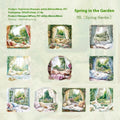 Window Story Series retro journal decorative stickers showing six window scene colour themes