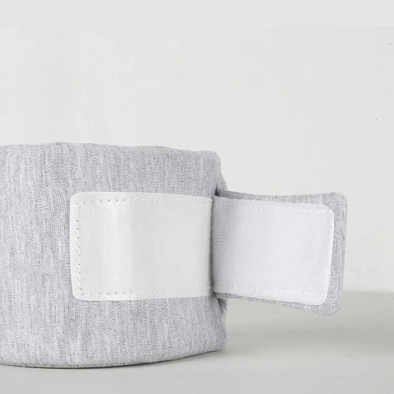 Soft grey recovery cone collar for cats and dogs with size measurement chart