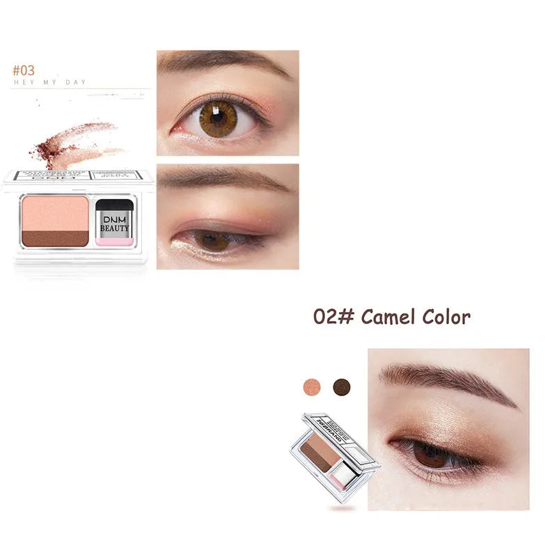 LAIKOU Double Color Eye Shadow Makeup Palette with two coordinated shades waterproof full size 3g