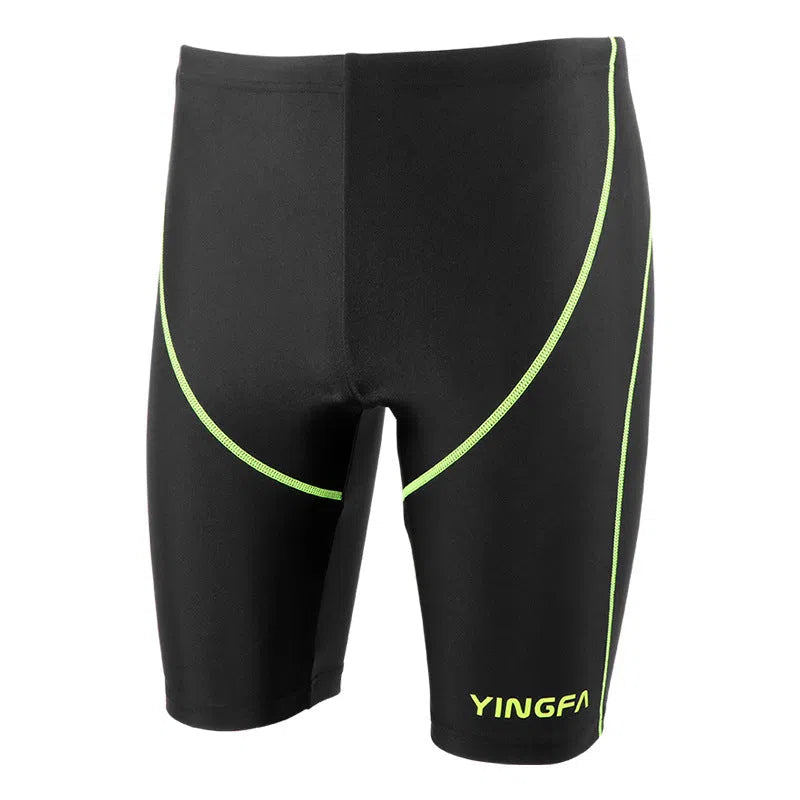 Men's black polypropylene fibre swimsuit briefs for professional training