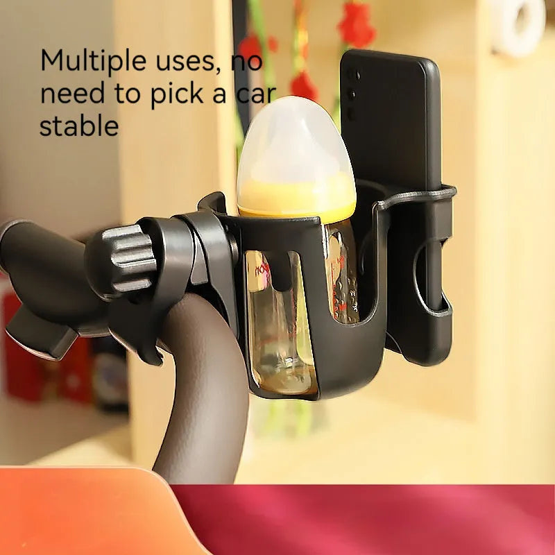 Universal car cup holder in ABS plastic showing black, green, and pink colour options