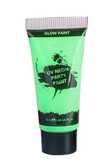 25ml tube of neon gouache face and body paint in a vibrant colour, labelled as safe and non-toxic.