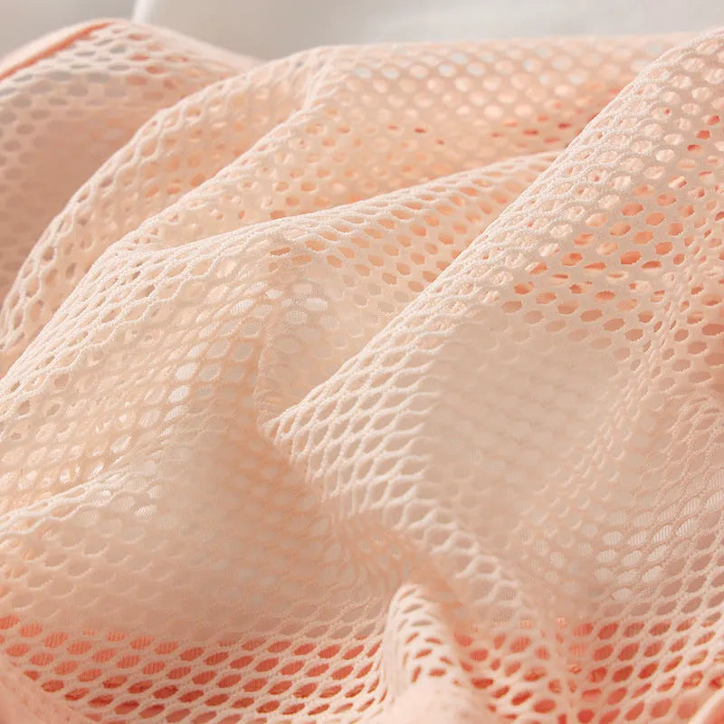 Men's high elastic mesh low waist briefs in multiple colours showing knit weaving detail