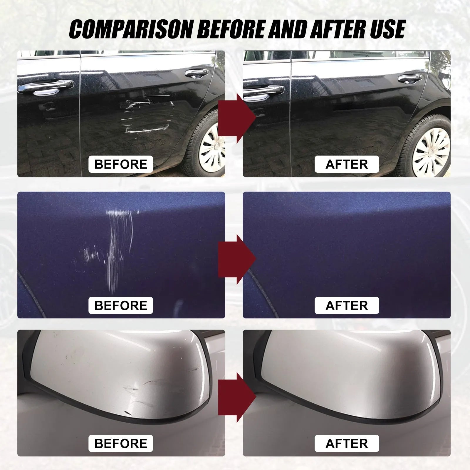 60ml car scratch repair wax container for automotive paint surface maintenance