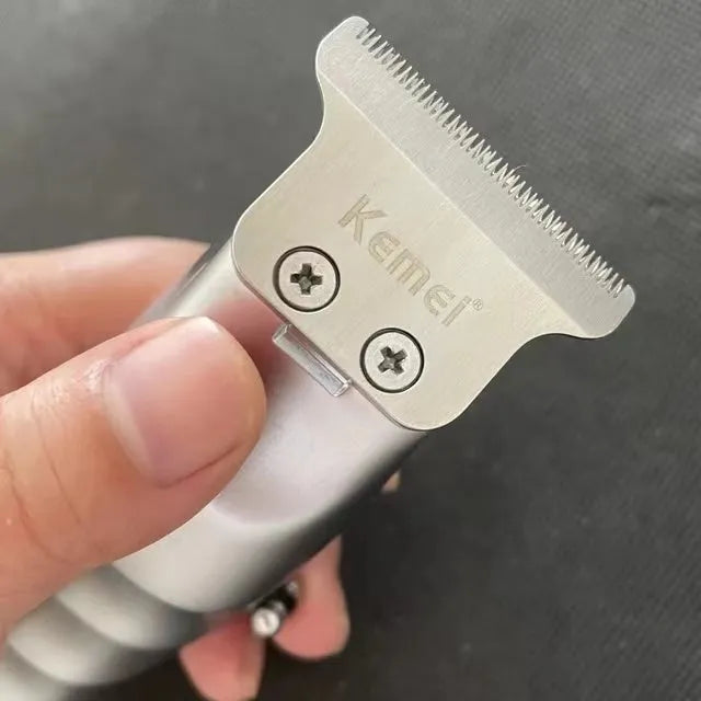 Barber scissors with LCD display and rechargeable cordless design for professional haircutting