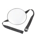 Black baby safety seat rearview mirror with 17cm glass and locking strap for cars