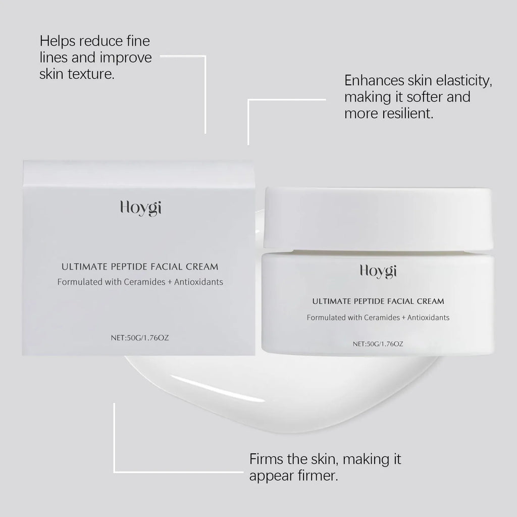 Jar of Deep Nourishing Moisturising Facial Cream with Ceramide and Peptides, 50g.