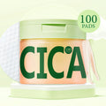 Centella Asiatica cleansing skincare cotton pads, borderless 100pcs pack for toner and facial cleansing