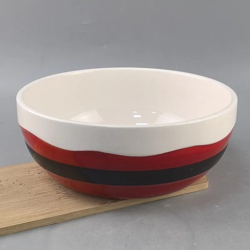 White porcelain ceramic Christmas fruit plate snack tray with modern simplicity design, suitable for holiday gifting