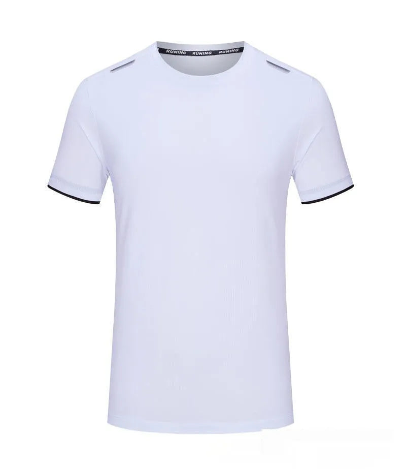 Ice silk quick-drying work T-shirt in loose pullover style showing solid colour options