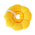 Sunflower pattern cotton pet recovery collar for dogs and cats with adjustable neck sizing