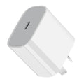 White 20W wall charger with a single Type-C port.