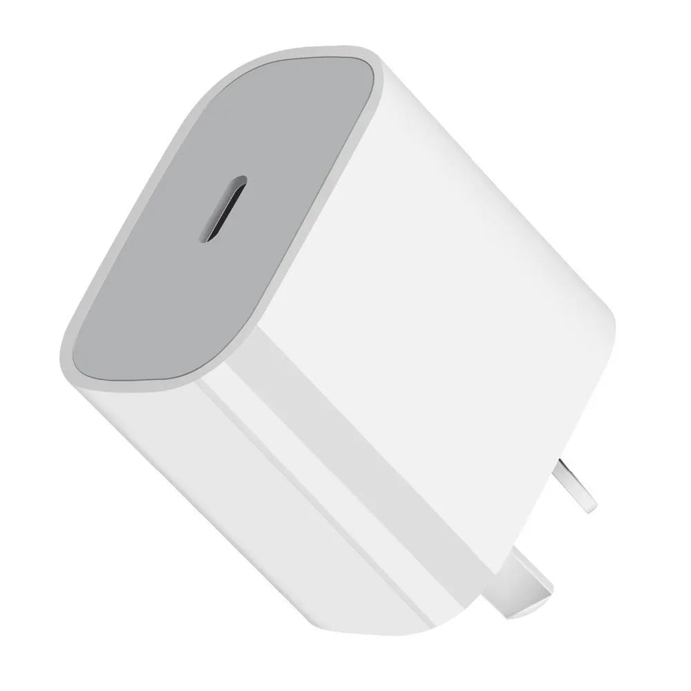 White 20W wall charger with a single Type-C port.