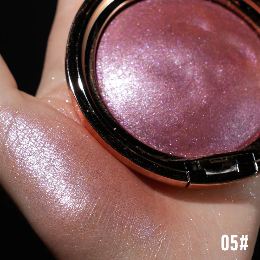 C-F019 Shining High Gloss nail polish set showing shimmer bottles, glitter gel bottles, top coat, and colour-coded brushes