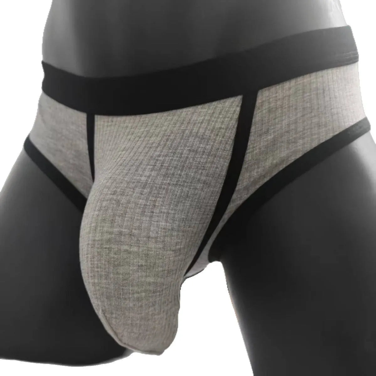 Men's solid-colour viscose U-shaped briefs in sizes M to 3XL on a white background.