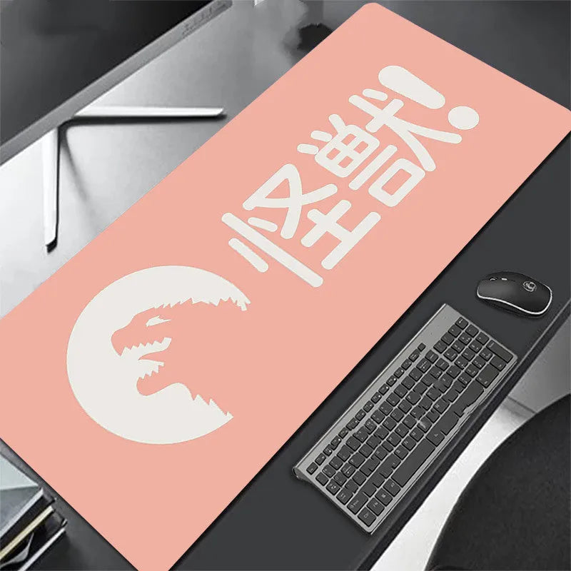 Solid colour extra long overlock mouse pad with environmentally friendly rubber base and cloth top, multiple sizes available