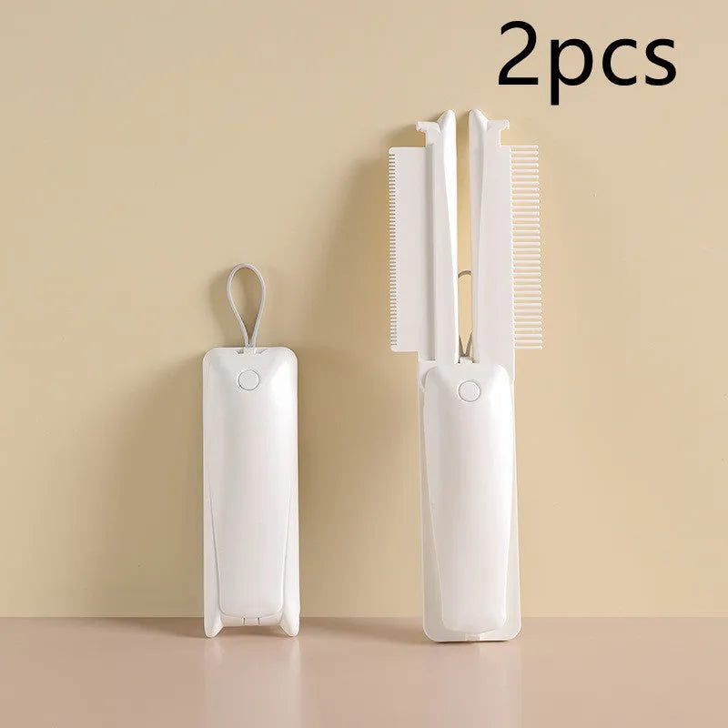 ABS plastic pet grooming brush for removing hair from cats and dogs in pink and white colours