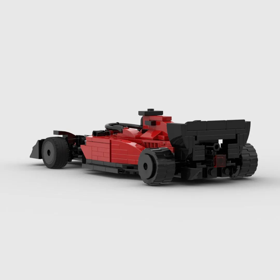 Red Formula F1 mosaic building blocks set with electronic drawing for ages over 14