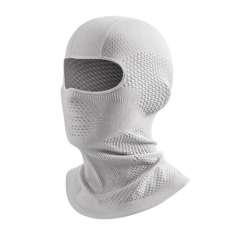 Monochrome ski mask made from nylon and spandex, breathable and non-fog for cycling and motorcycling