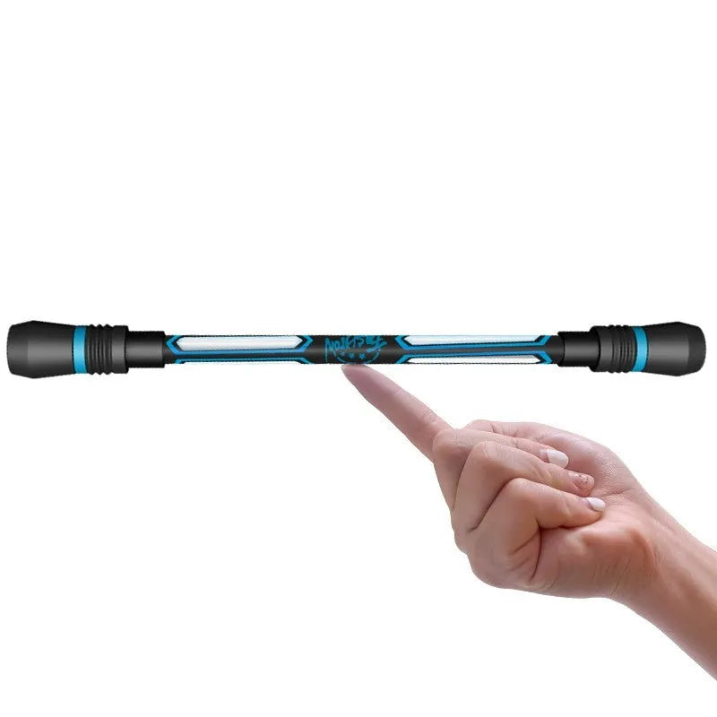 White rotating gel pen with frost silica grip and 0.35mm tip