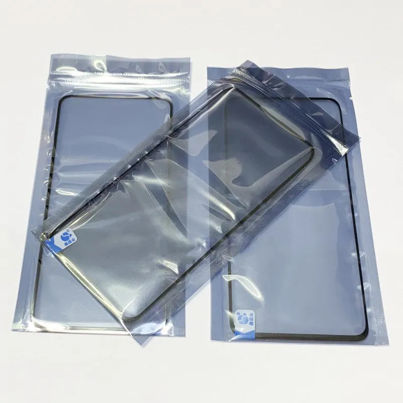 OnePlus 7 Pro replacement touch screen with OCA cover showing glass panel and logo