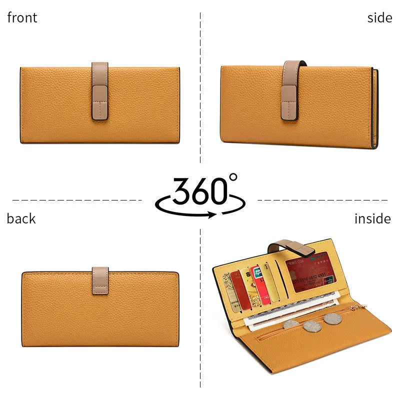 Large PU leather women's handbag shown in black, yellow, khaki, pink, or white.