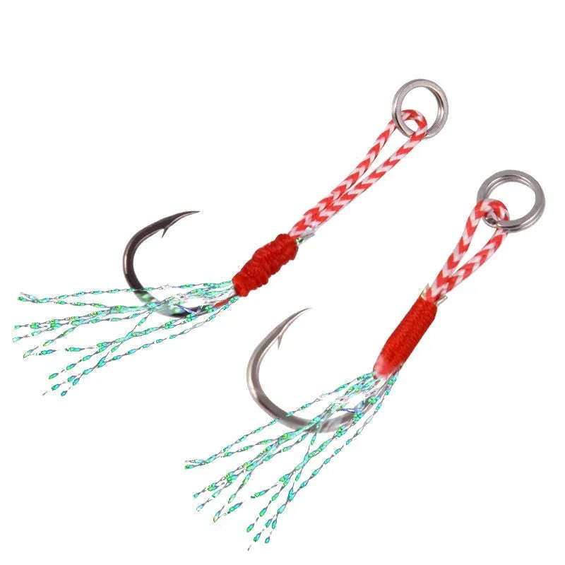 Bright wire iron plate single fishing hook for sea fishing rigs and bait binding.