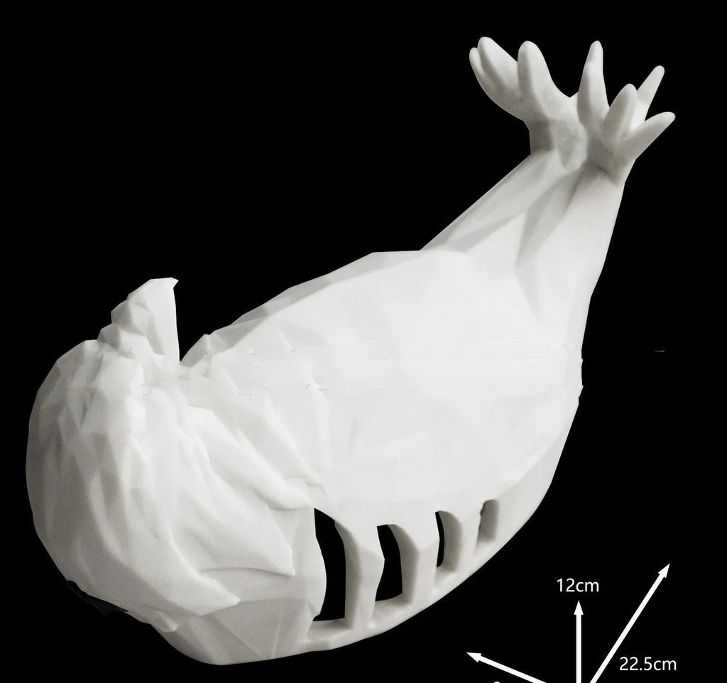 Eagle silhouette wall lamp with 3D printed resin body creating projection lighting effects