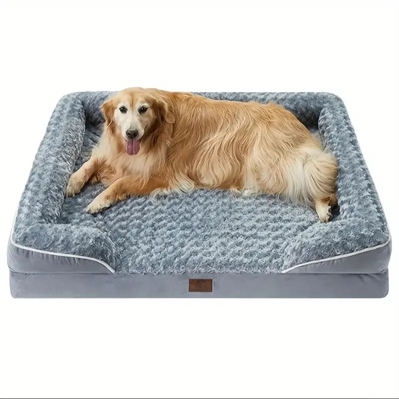 Waterproof removable washable dog kennel pad in light grey dark grey brown colours
